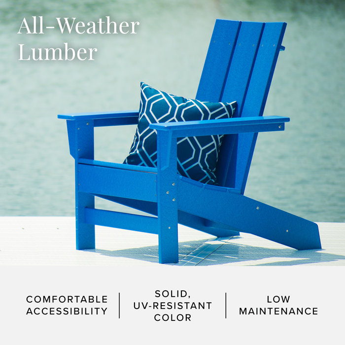 AllModern Ratcliff Plastic/Resin Adirondack Chair & Reviews Wayfair